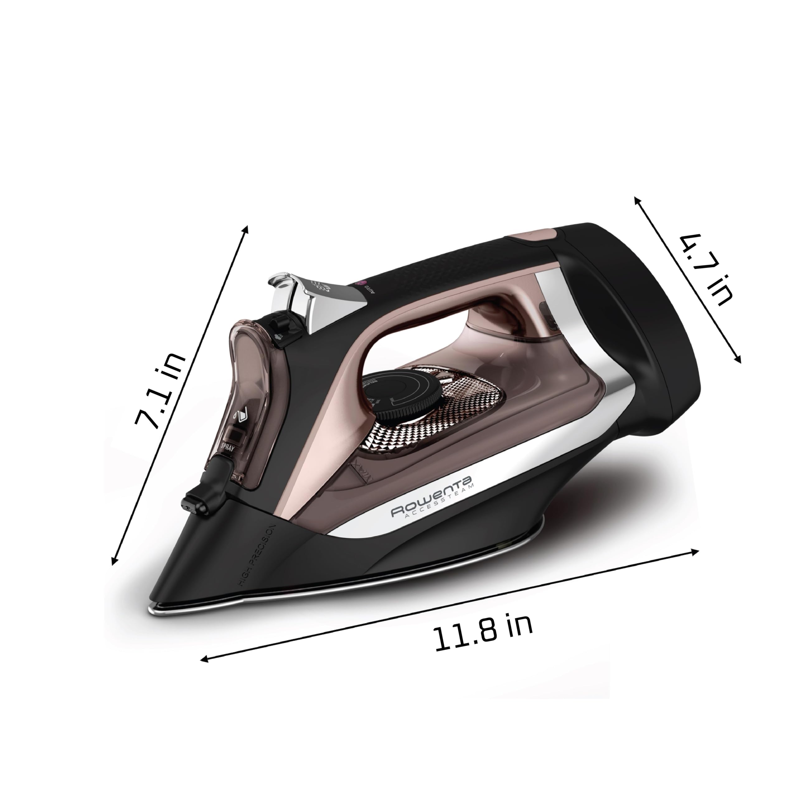 Rowenta AccessSteam Cordreel ironing delicate fabrics like silk and linen.