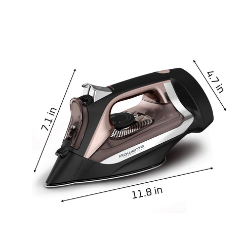 Rowenta AccessSteam Cordreel ironing delicate fabrics like silk and linen.