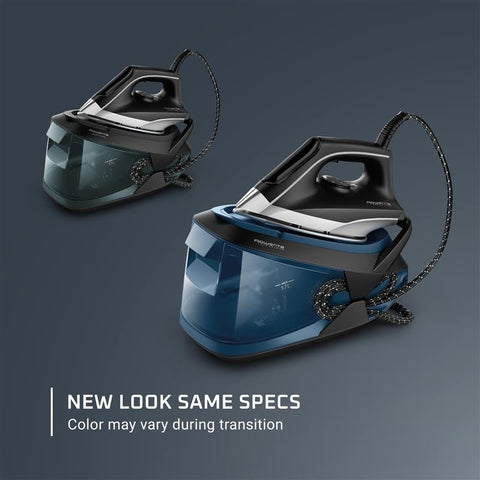 Rowenta Master Steam water tank removable for easy refills during sessions.