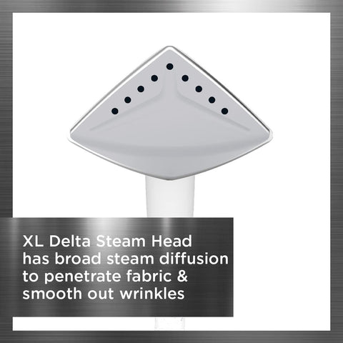 Rowenta Pro Style Care Steamer crease attachment helps crisp pleats.