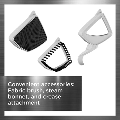 Rowenta Pro Style Care Steamer handle controls with four steam settings.