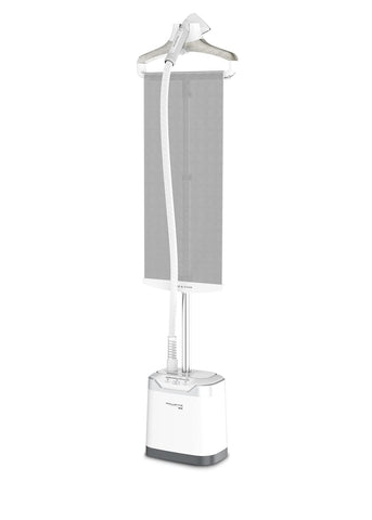Rowenta Pro Style Care Steamer rapid heat-up feature for quick touchups.