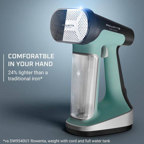 Rowenta Pure Force continuous steaming mode keeps fabrics refreshed with ease.