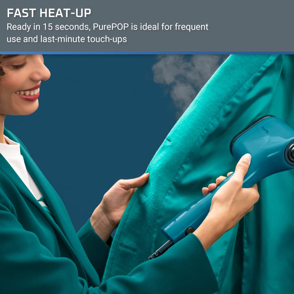 Rowenta PurePop steamer lint-removal pad refreshing garments on the go