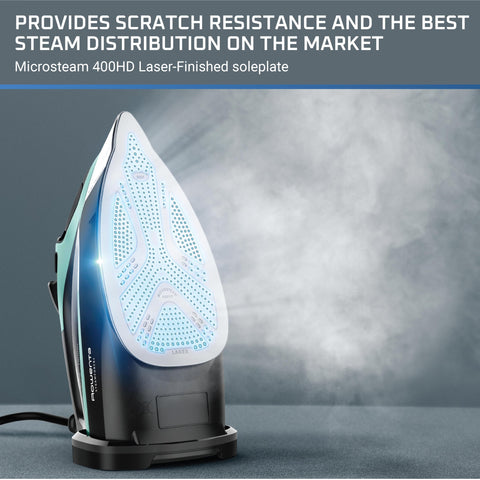 Rowenta Steam Force daily ironing and garment care for a crisp finish.