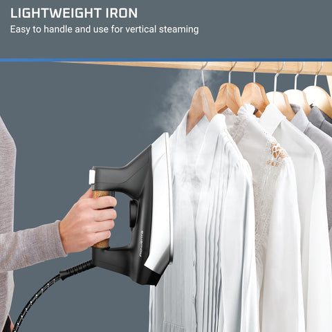 Rowenta Ultimate Steam Pro removable 1.3L tank for longer ironing sessions