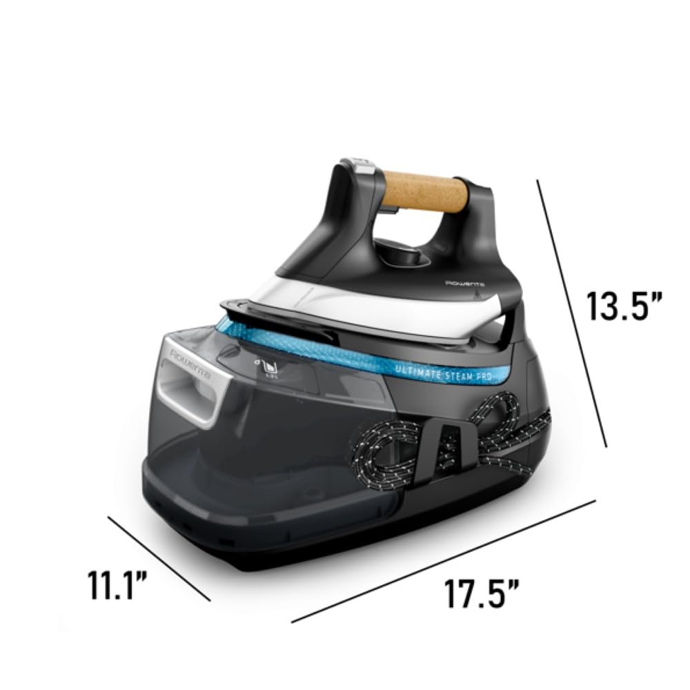 Rowenta Ultimate Steam Pro stainless steel soleplate gliding smoothly