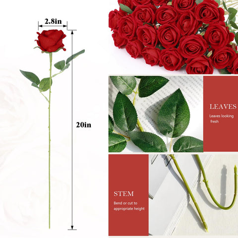 Rowfad artificial rose close-up showing lifelike petals and shading