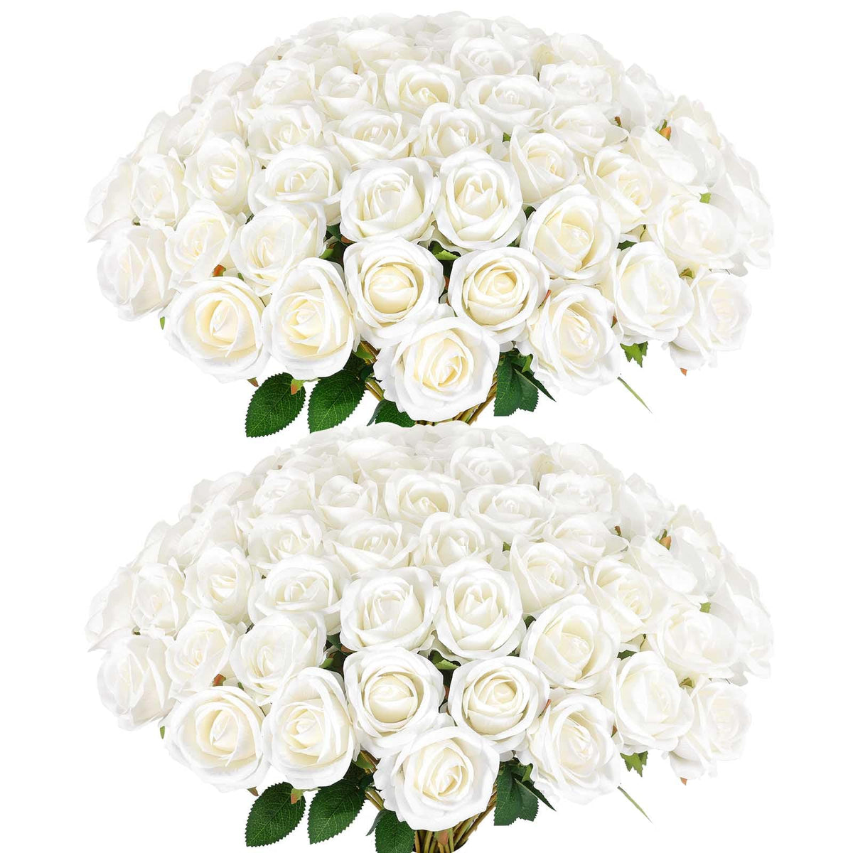 Rowfad artificial roses 120 bulk pack for versatile decorating.