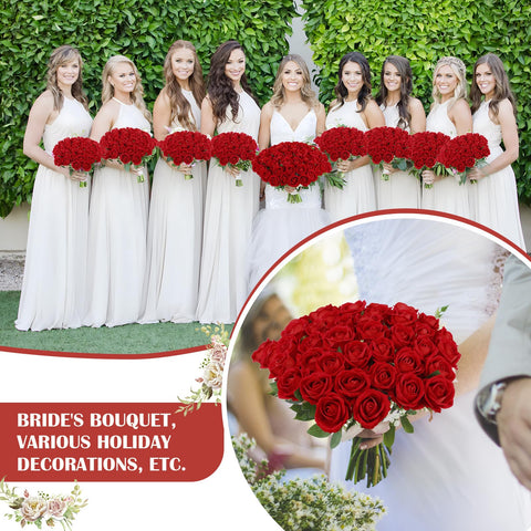Rowfad bridal bouquet roses velvet for a dramatic ceremony accent