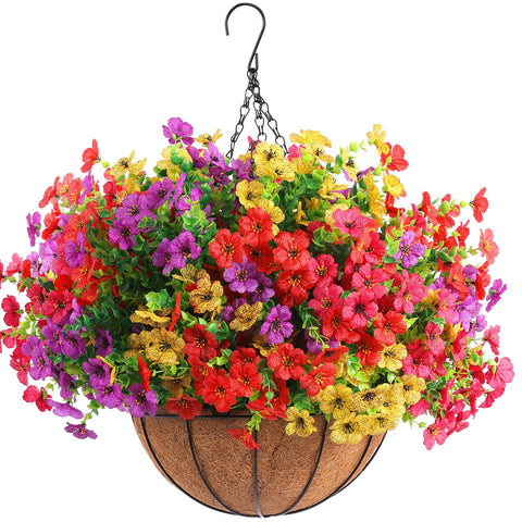 Rowfad colorful-silk-flowers-red bright red blooms ideal for festive settings