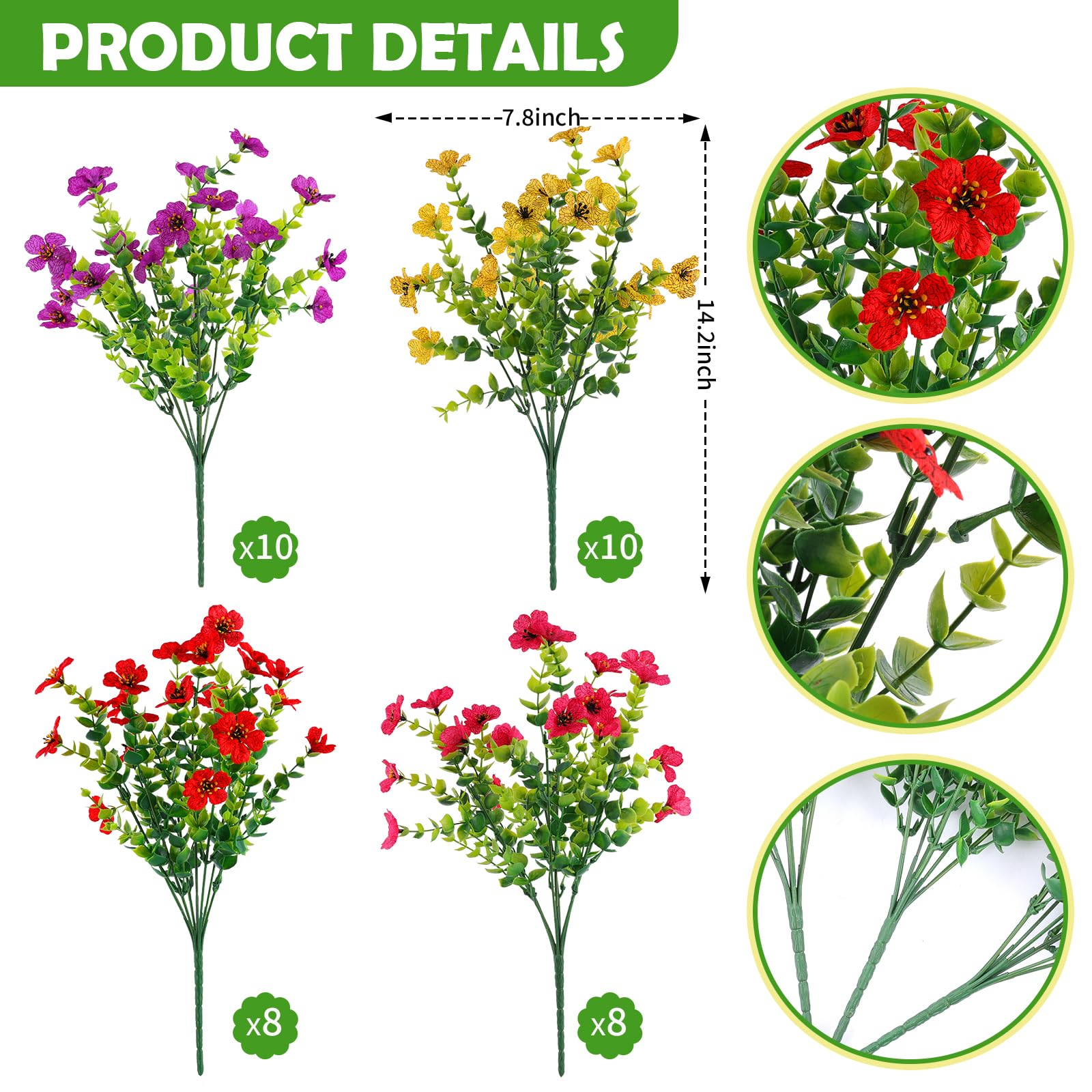 Rowfad outdoor-silk-mums-closeup highlights realistic texture suited for outdoor decor