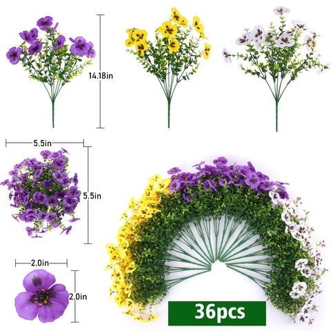 Rowfad pansies in a window box showcase lifelike petals and durable outdoor appeal.