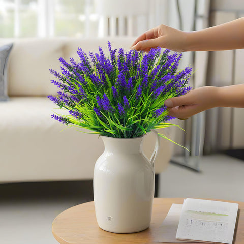 Rowfad pathway lavender artificial plants create a welcoming garden path