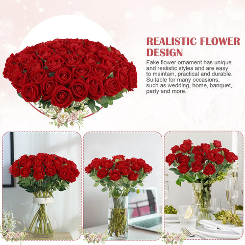 Rowfad Valentine's Day roses decorate romantically without upkeep