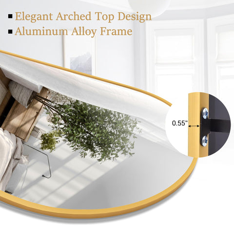 Rowjut gold arch frame adds elegant decor to any room.