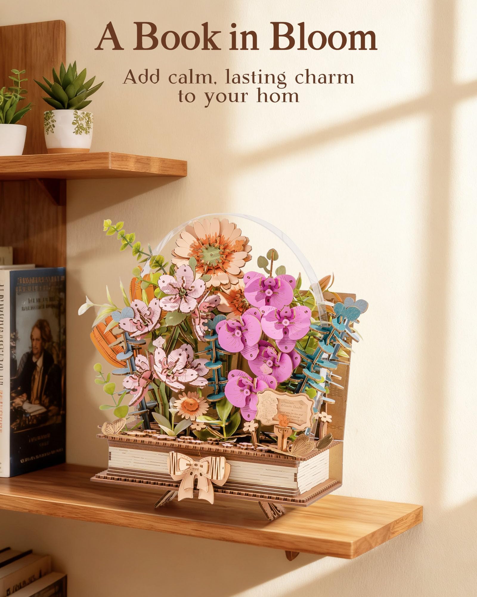 rowood DIY flower kit family activity promotes quality time and coordination.