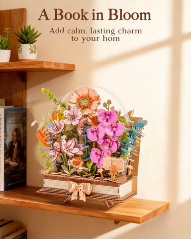 rowood DIY flower kit family activity promotes quality time and coordination.