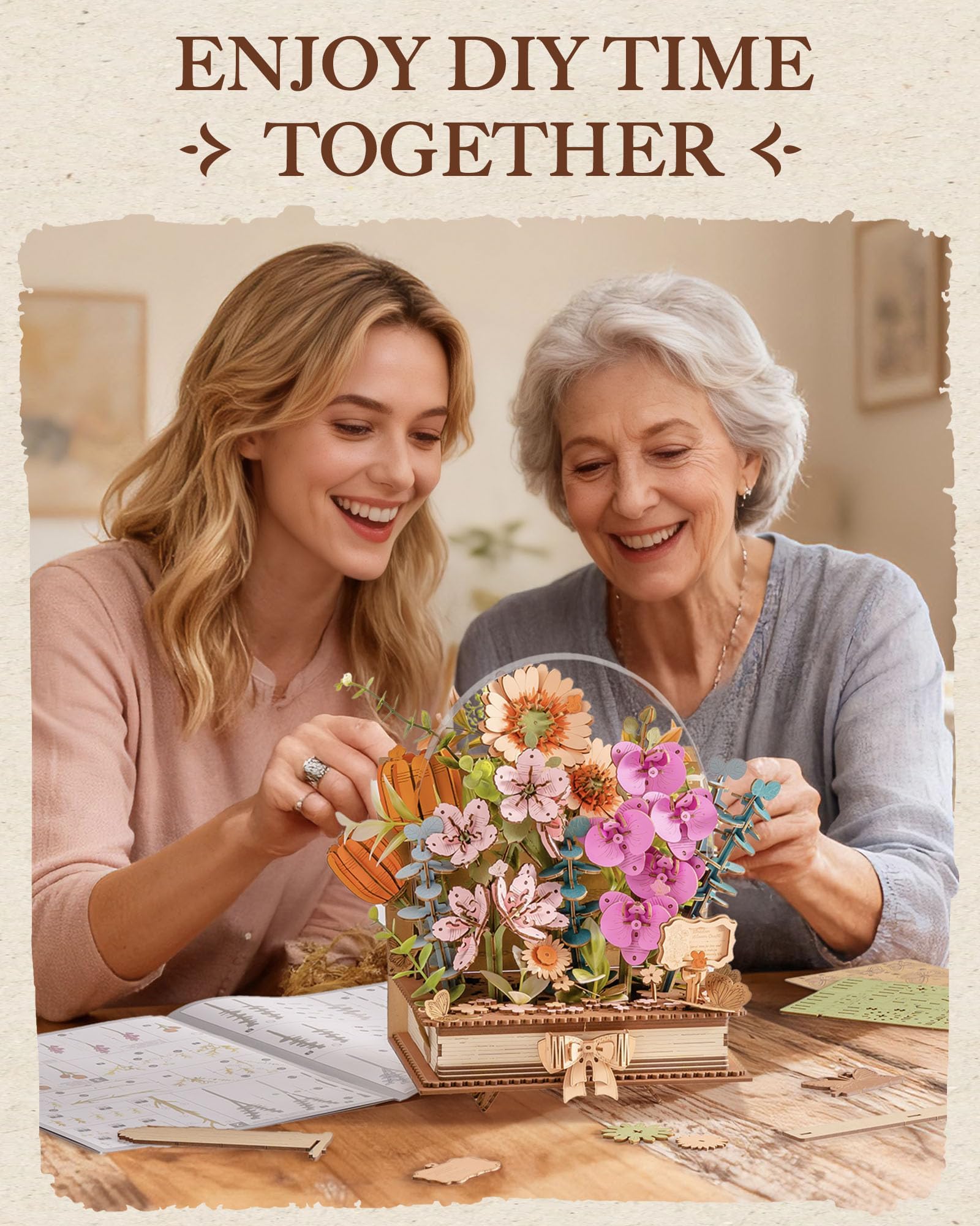 rowood mix and match bouquet kit enables personalized home decor.