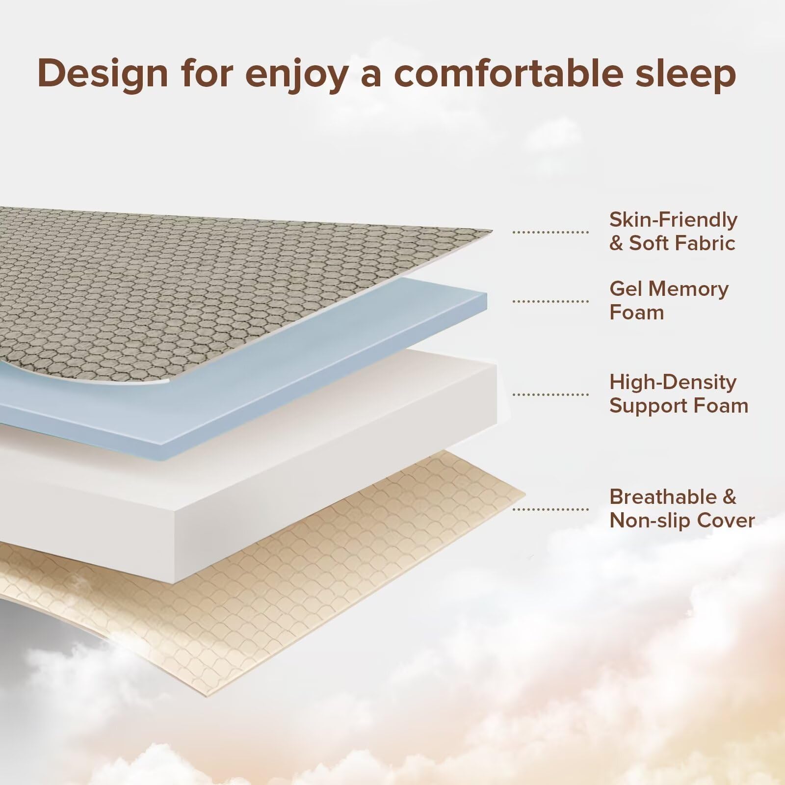 ROXGOX memory-foam mat cushions you during camping and outdoor use.