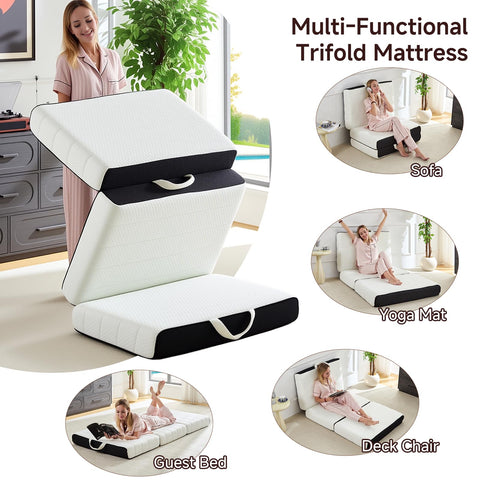 ROXGOX fold-to-sofa design offers flexible lounging options in small spaces