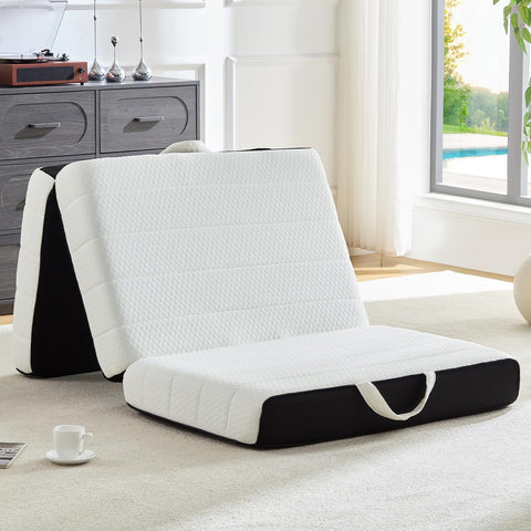 ROXGOX foldable mattress with washable cover for easy cleaning and guest room use