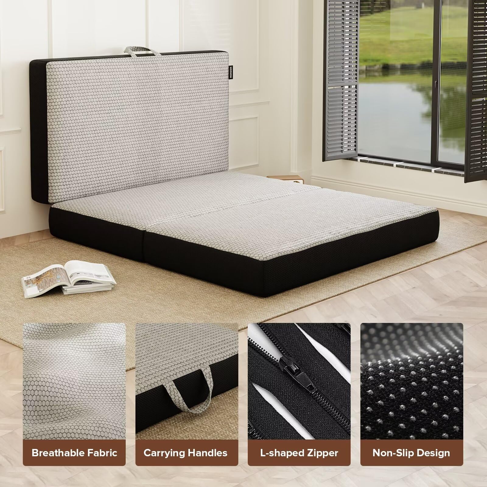 ROXGOX removable, washable cover makes cleaning easy.