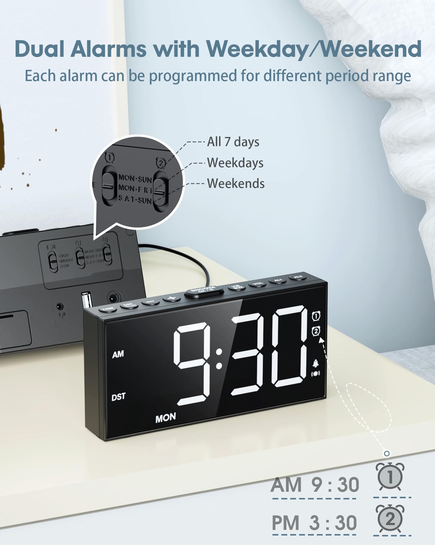 Roxicosly weekday-weekend mode offers flexible scheduling options