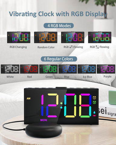 Roxicosly bed shaker alarm for wake-ups with adjustable strength