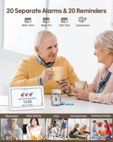 Roxicosly large-font display aids reading for seniors and visually impaired users.