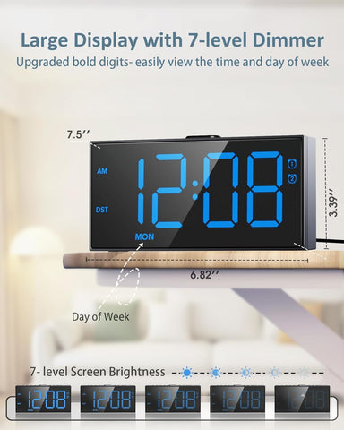 Roxicosly large digits for easy reading at a glance