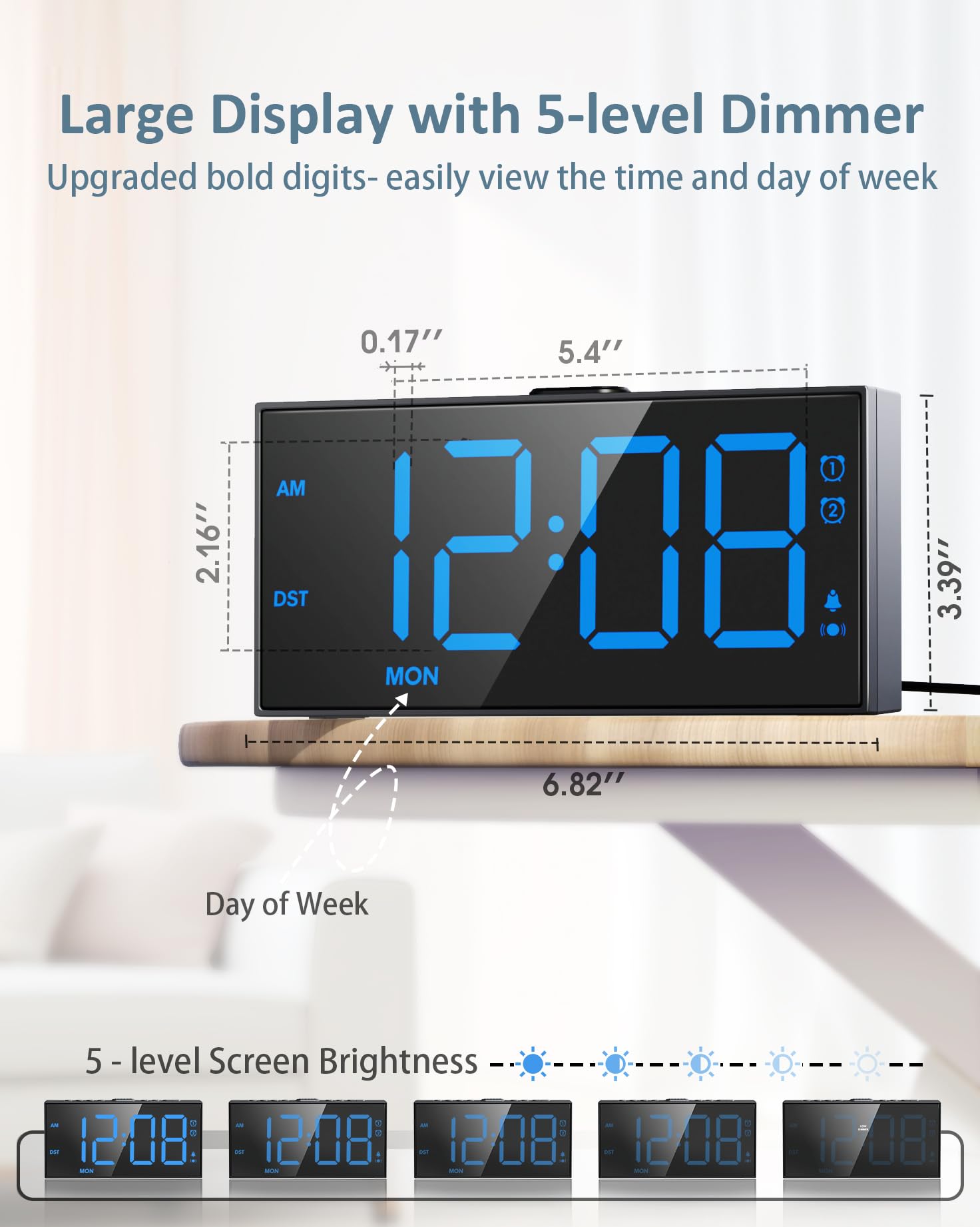 Roxicosly USB charging port keeps devices powered overnight