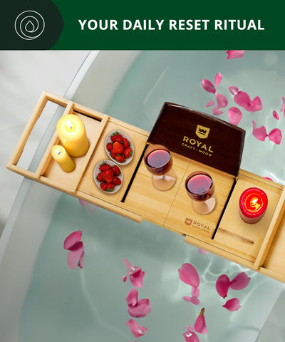 Royal Craft Wood free bamboo soap dish included.