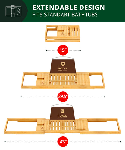 ROYAL CRAFT WOOD classic bathroom decor blends natural bamboo elegance.