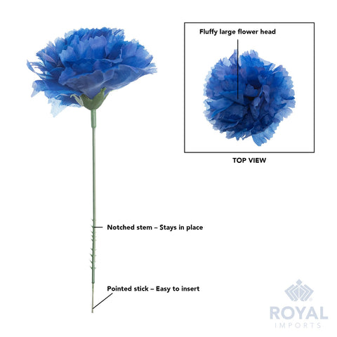 Royal Imports funeral arrangement carnation offers dignified, long lasting visual appeal