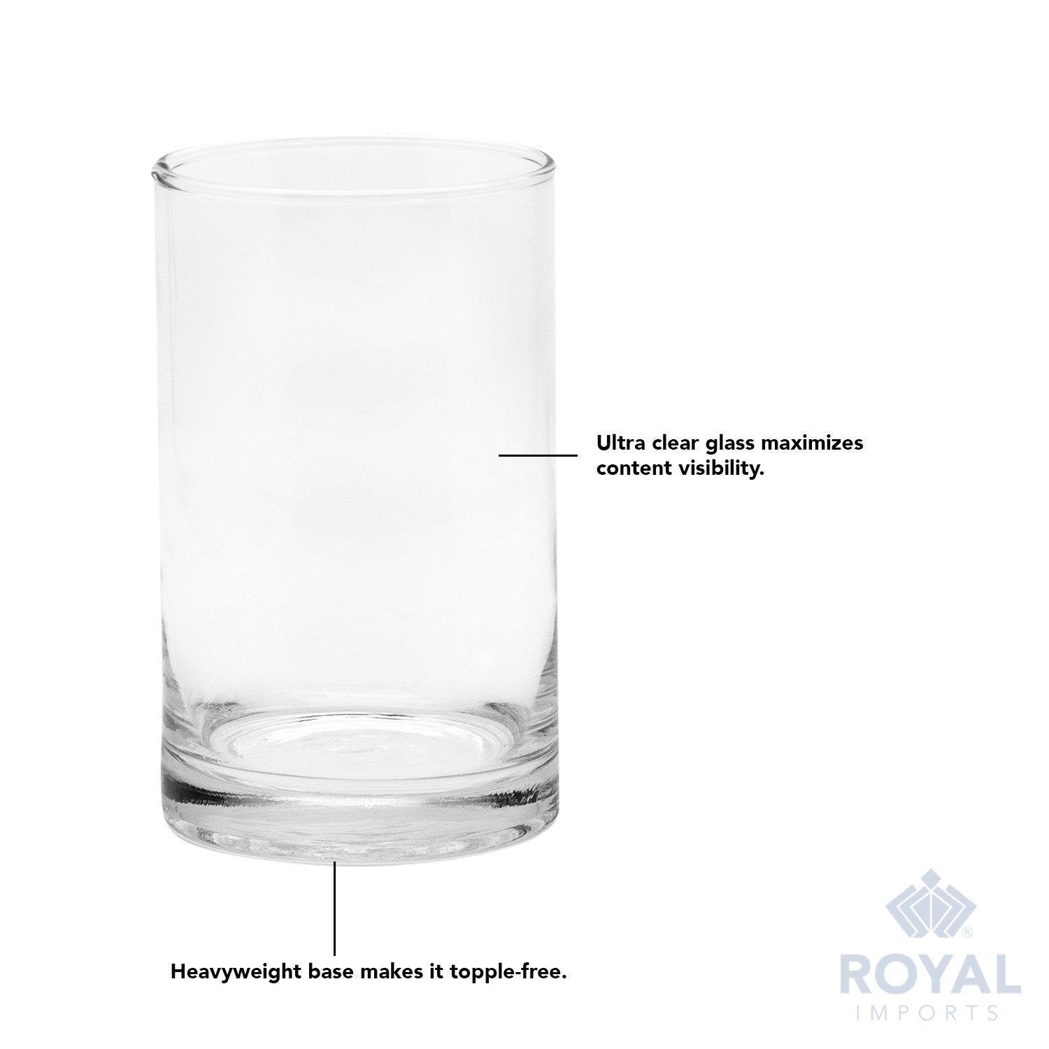 Royal Imports centerpiece vase ideal for weddings and floating candles.