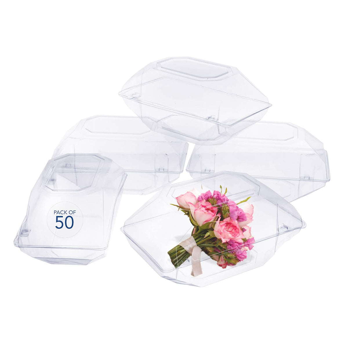 Royal Imports clear box corsage highlights your corsage with rigid protection and elegant visibility.