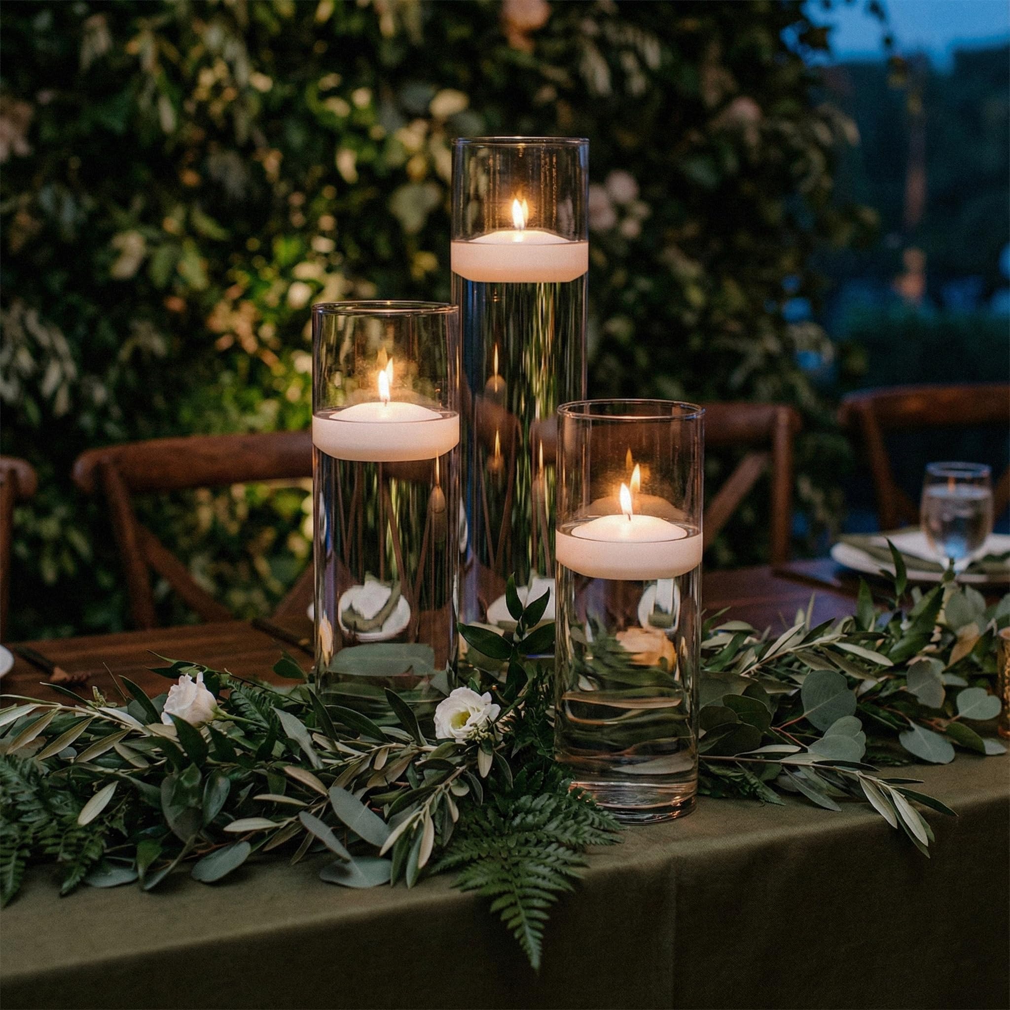 Royal Imports 3in white floating candle serves as emergency lighting when needed