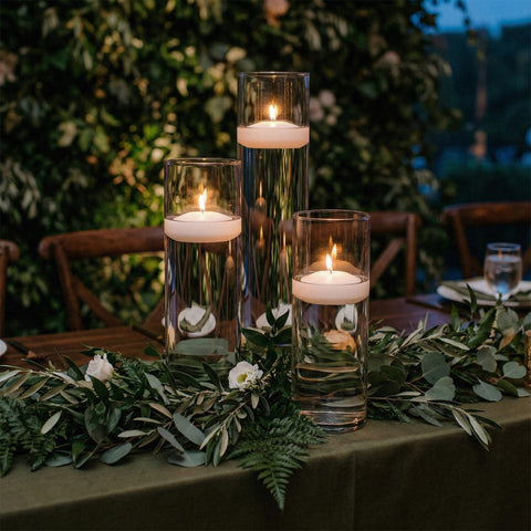Royal Imports 3in white floating candle serves as emergency lighting when needed