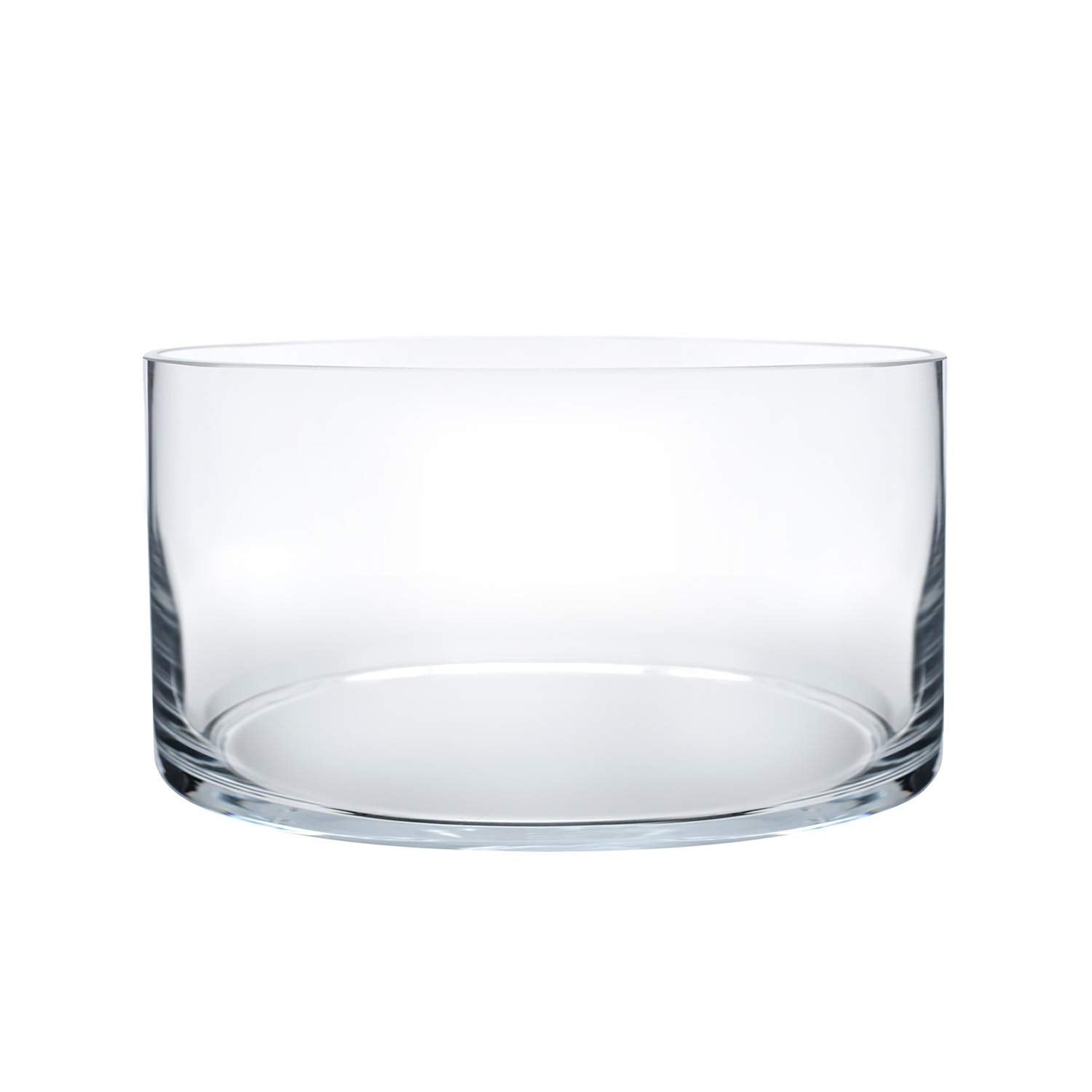Royal Imports flower vase cylinder 4-inch tall showcases sleek centerpiece for elegant tables.