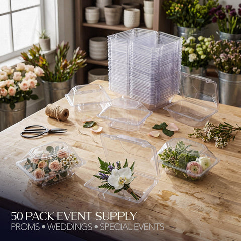 Royal Imports gift pastry box clear doubles as elegant packaging for treats.