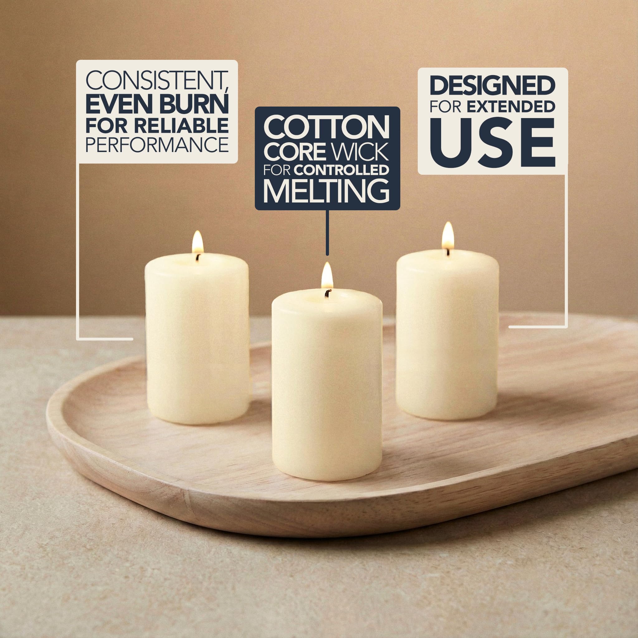Royal Imports ivory votive candles pack 36 for versatile decor.