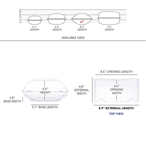 Royal Imports clear box with tight lock aids safe transport for florals.