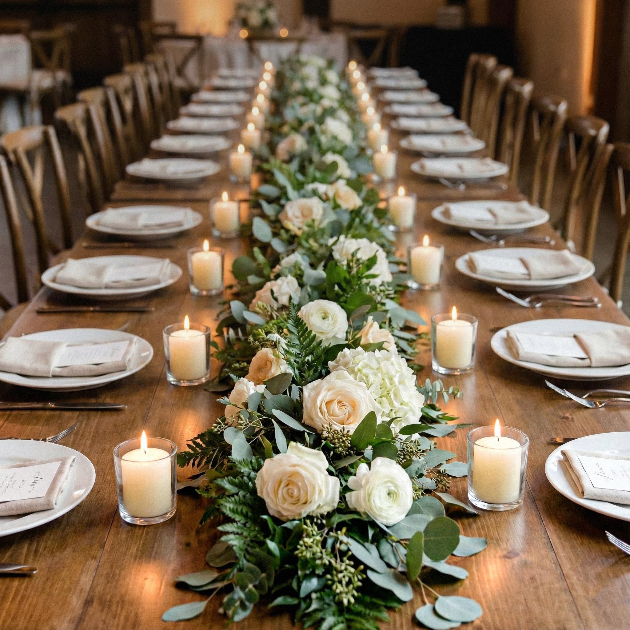 Royal Imports spa and dining ambiance votive candles create warm spaces.