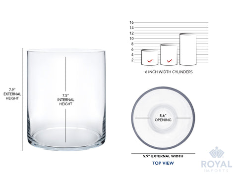 Royal Imports weighted-base vase ensures secure arrangements on banquet tables