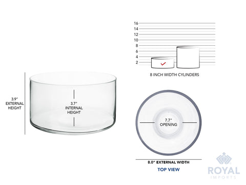 Royal Imports versatile vase with a weighted base for table stability.