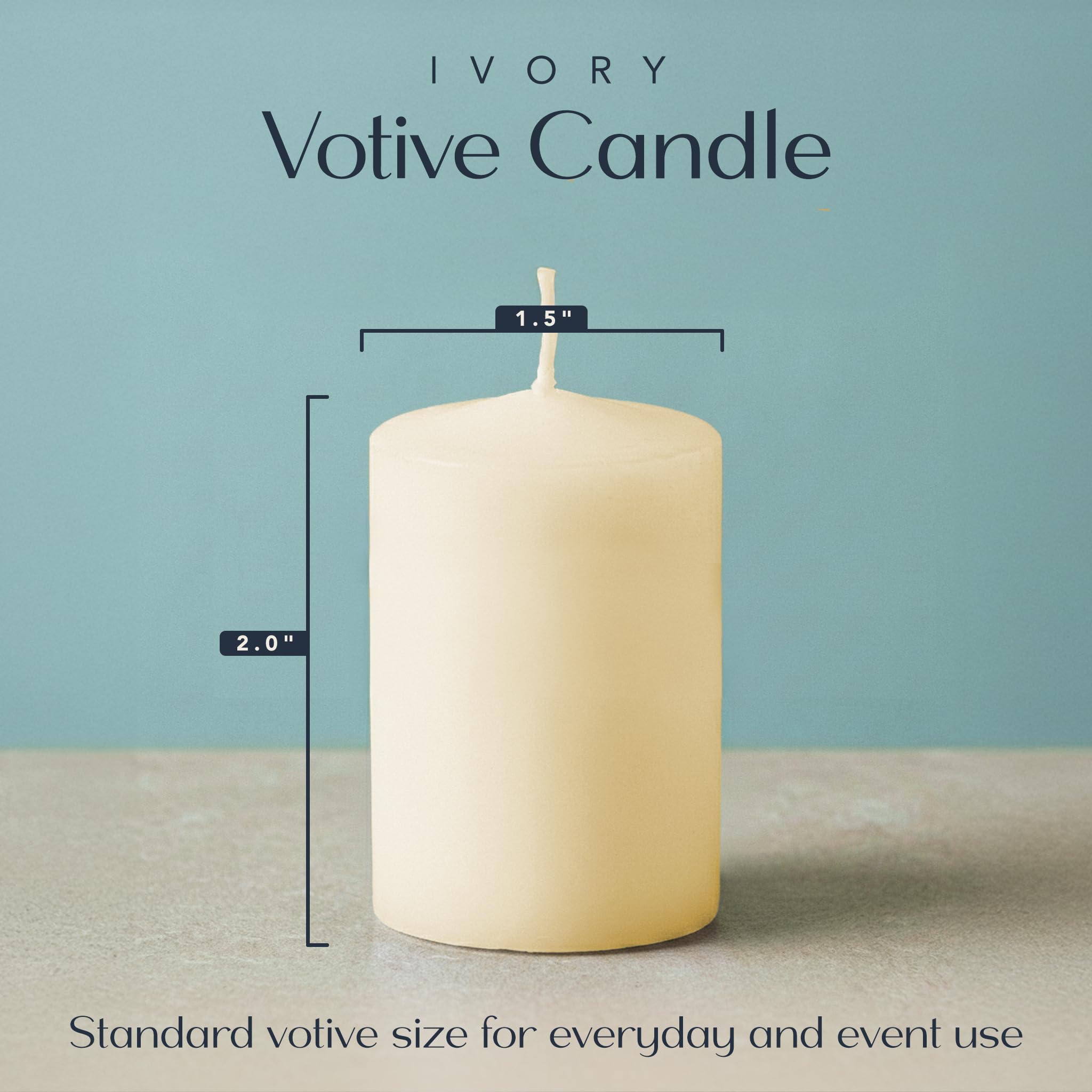 Royal Imports unscented ivory 4in votive glow for longer event lighting.