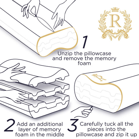 Royal Therapy pillow rated for durability and long-lasting bounce without losing shape.