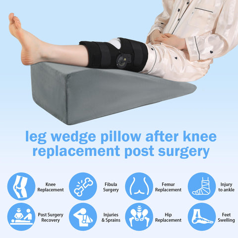 ROYALAY ergonomic leg support aligns the leg for comfort.