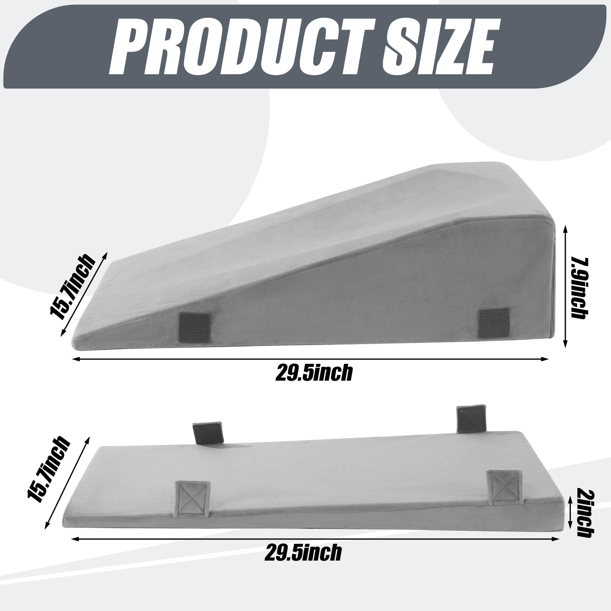 ROYALAY leg elevation pillow set with two pillows for versatile leg elevation.